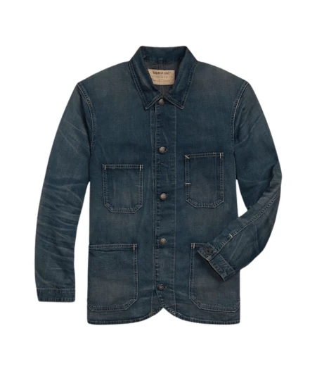 Garment-Dyed Herringbone Twill Workshirt